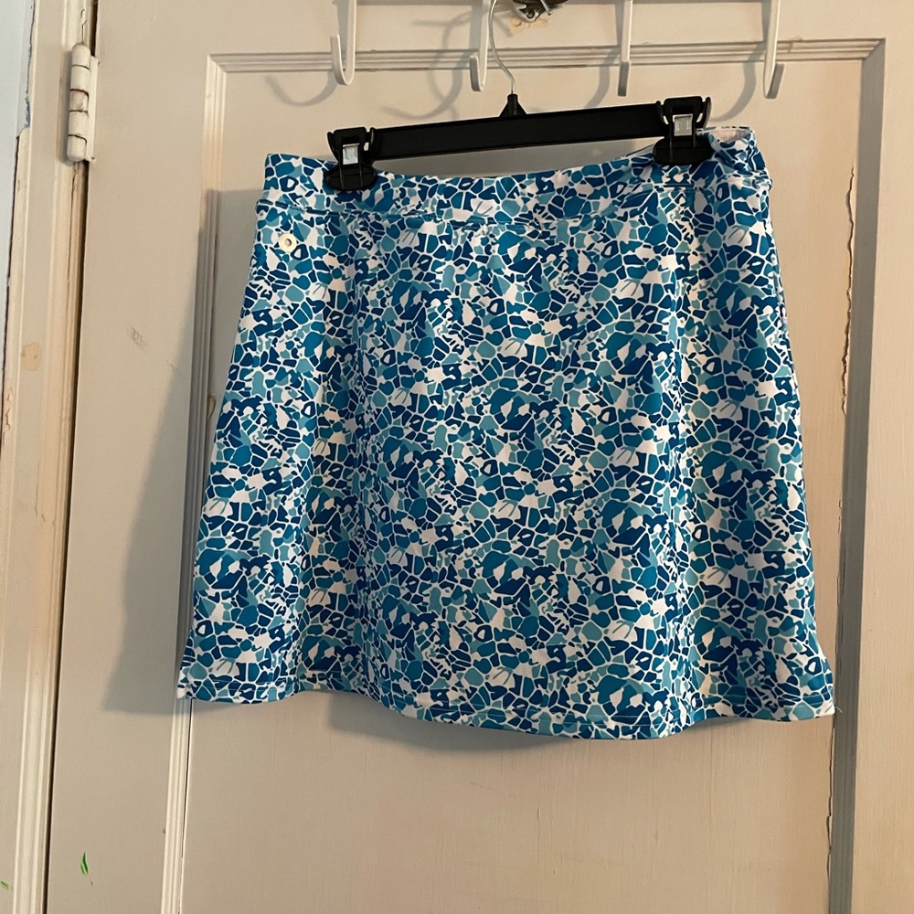 Ekouaer Blue Patterned Tennis Skirt 🦋